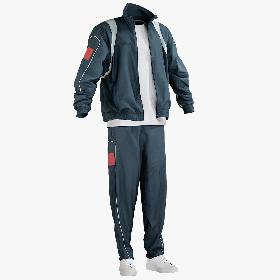 Space Suit Strizh with SK-1 Helmet Rigged for Cinema 4D 3D model